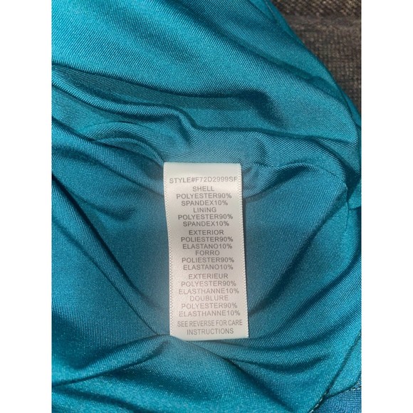 Adelyn Rae Cutout Teal Fit and Flare Dress Medium - Picture 4 of 7